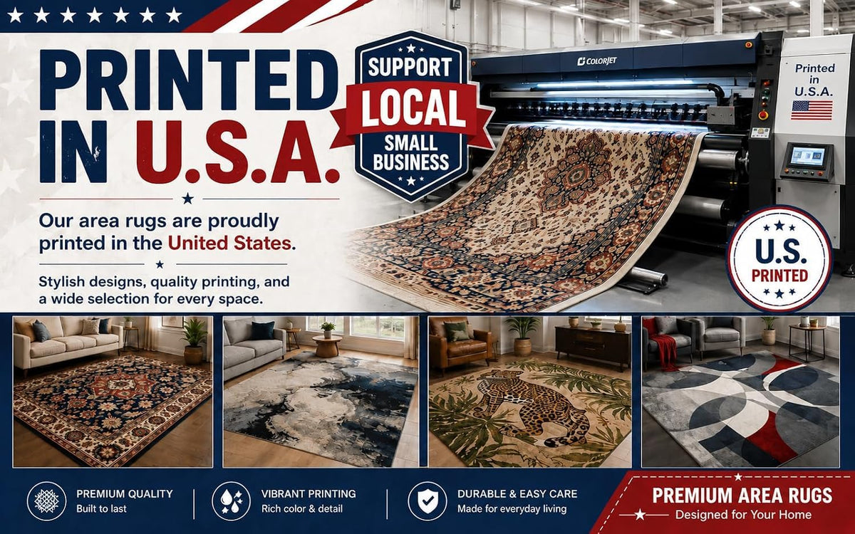 ICE ARMOR Large 6'7" x 9'10" Coral and Cream Marble Vein Flow Area Rug for Living Room, Soft Low Pile Carpet with Non-Slip Silicone Backing, Decor for Bedroom and Home Office
