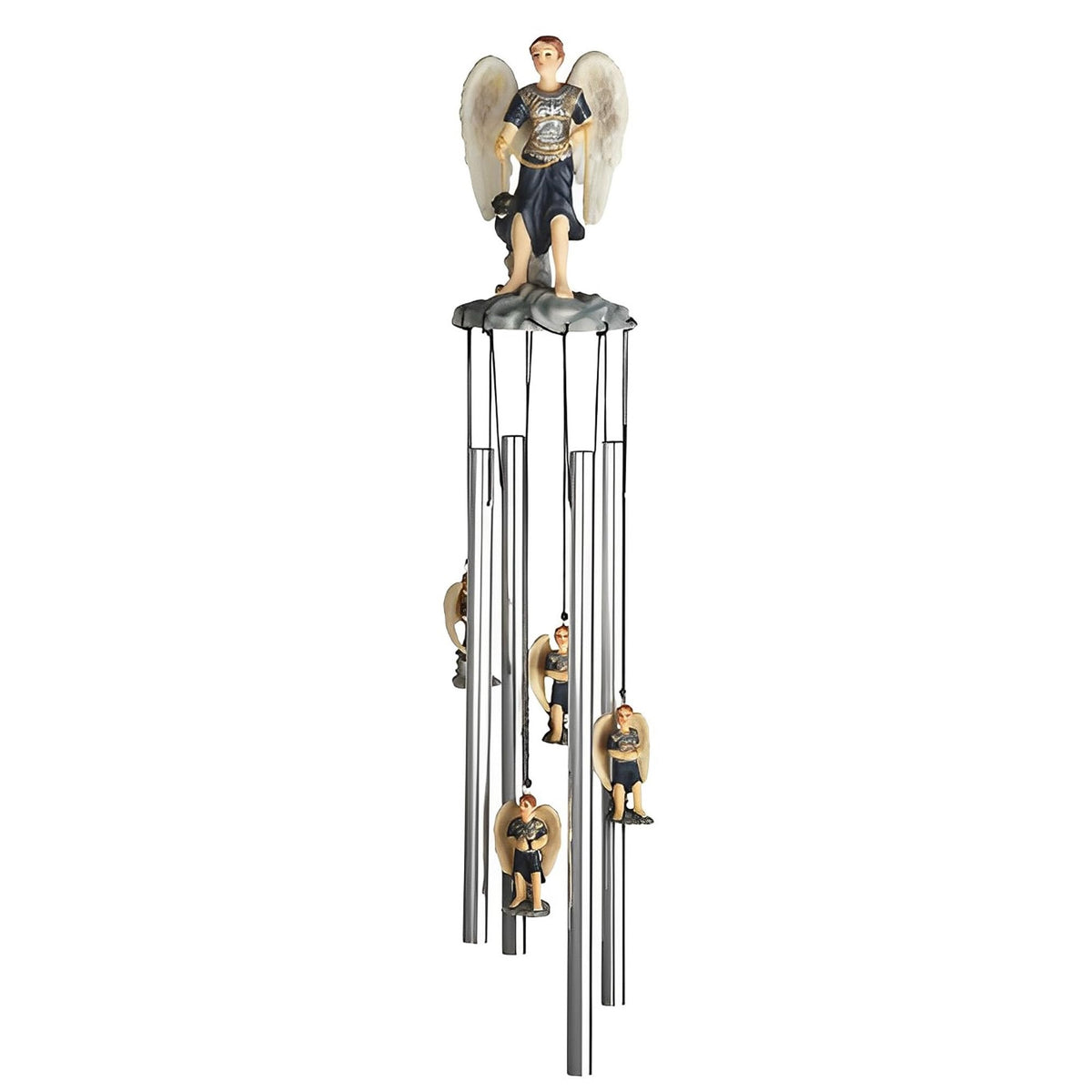 ICE ARMOR 23" Long Archangel Sealtiel Round Top Wind Chime Garden Patio Decoration