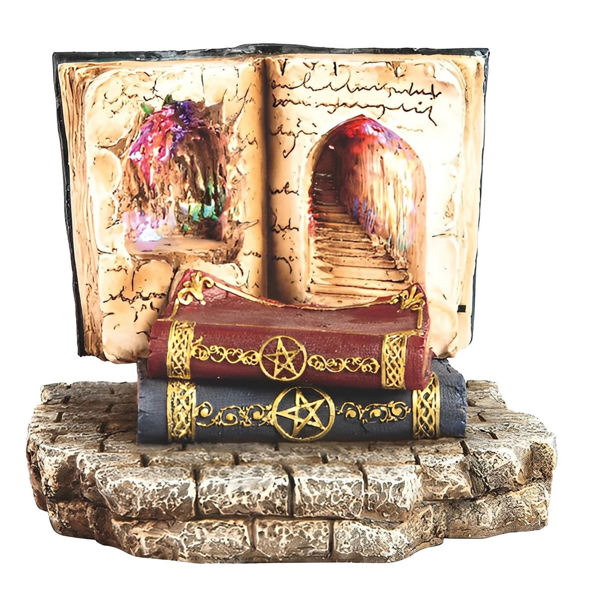 ICE ARMOR 8" W Bookcase Display for Mini Owl Statue Fantasy Decoration Figurine