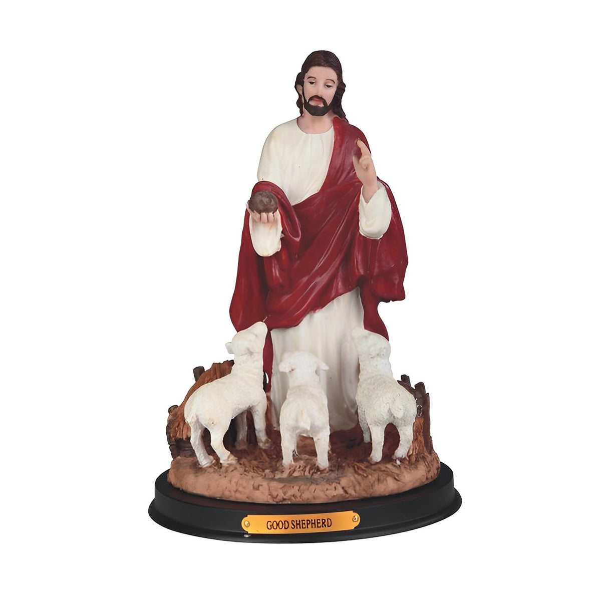 ICE ARMOR 9" H Good Shepherd Statue Holy Figurine Religious Decoration