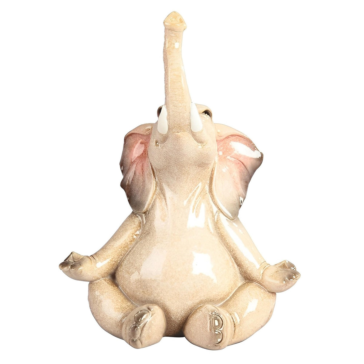 ICE ARMOR 7.75" H Elephant with Yoga Easy Pose Statue Fantasy Decoration Figurine