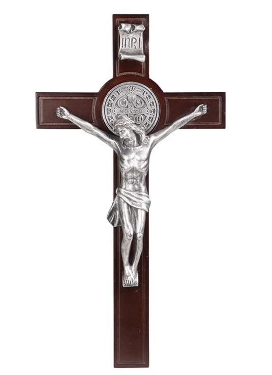 ICE ARMOR Jesus Nailed On The Cross 22" H Wall Cross Crucifix Religious Statue Decoration Figurine